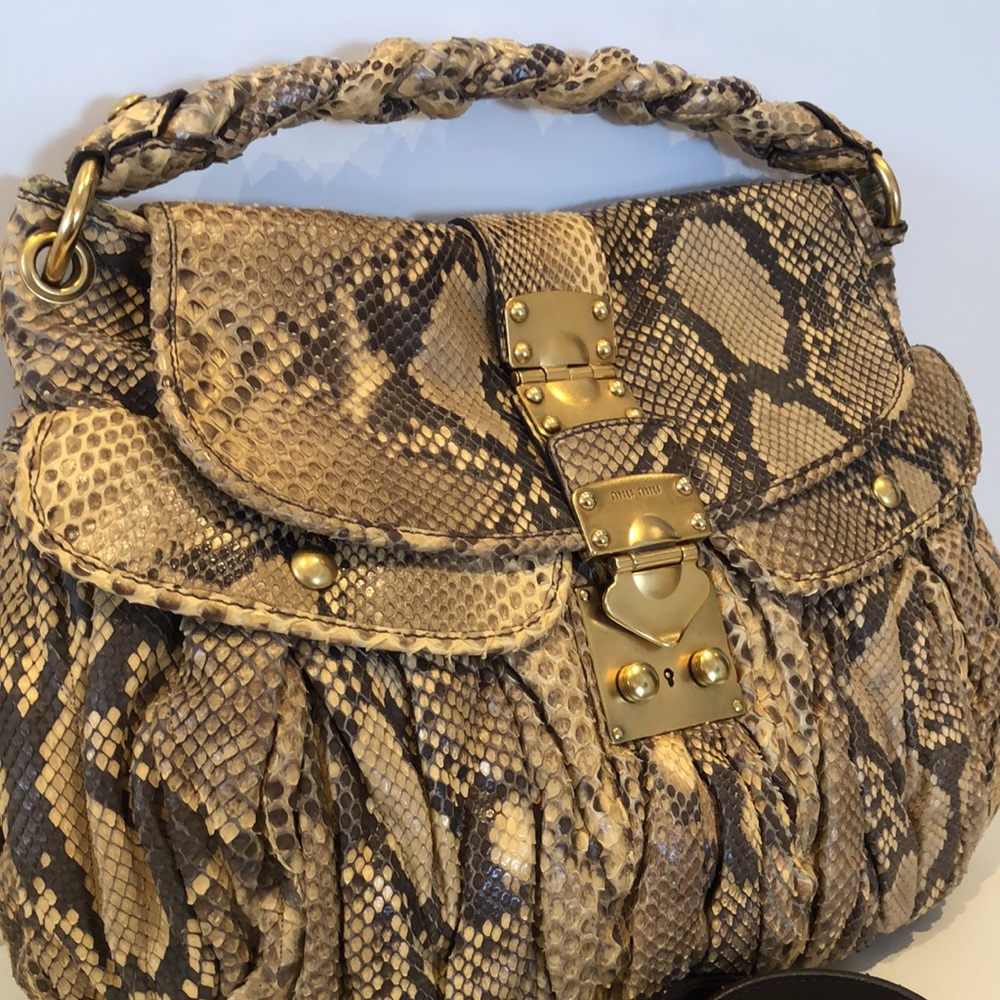 🎉HP🎉 Miu Miu Python purse - Picture 5 of 10